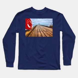 Whitby Pier, Yorkshire, UK Long Sleeve T-Shirt